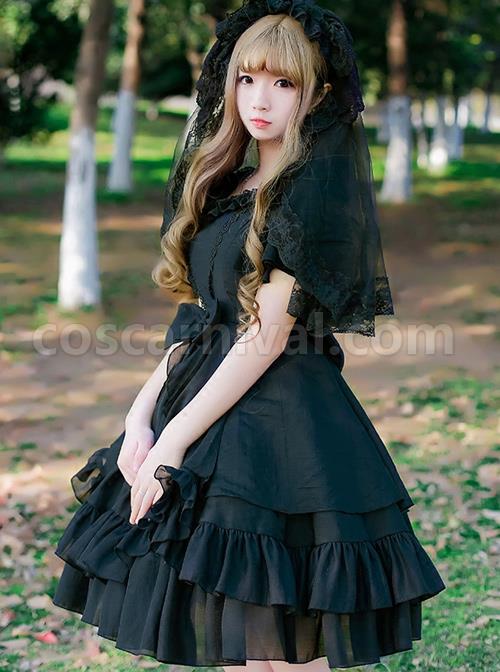 Organza-High-Waist-Short-Sleeves-Classic-Lolita-Dress-coscarnival-742