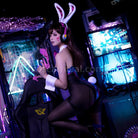 Overwatch D.Va Hana Song Bunny Girl Cosplay Costumes coscarnival0111835