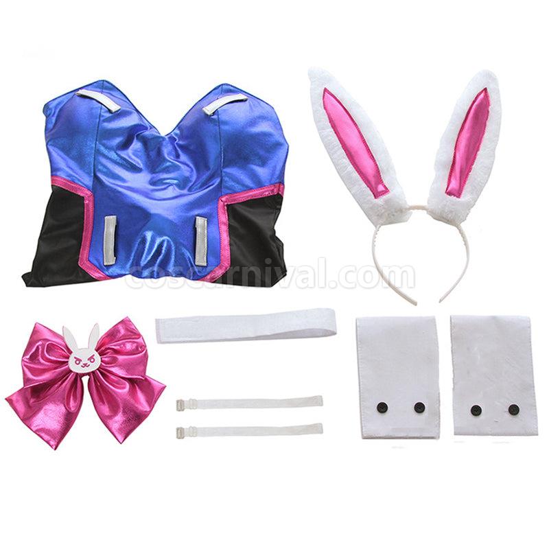 Overwatch D.Va Hana Song Bunny Girl Cosplay Costumes coscarnival0111864
