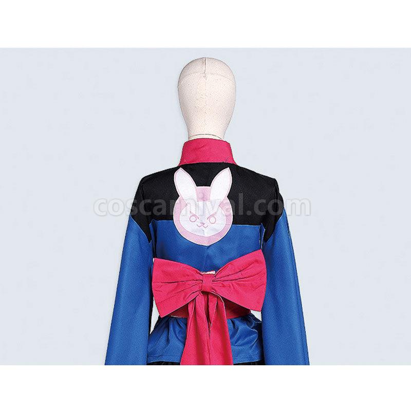 Overwatch D.Va Hana Song Kimono Lolita Dress Cosplay Costumes coscarnival01113738
