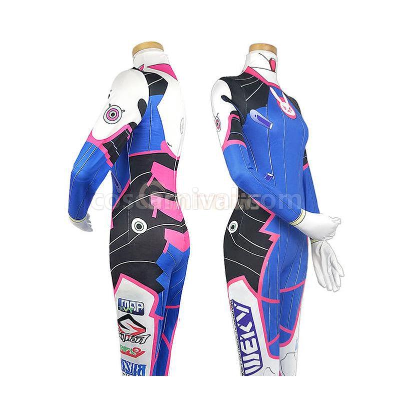 Overwatch D.Va Hana Song Suit Leotard Cosplay Costumes coscarnival011118370