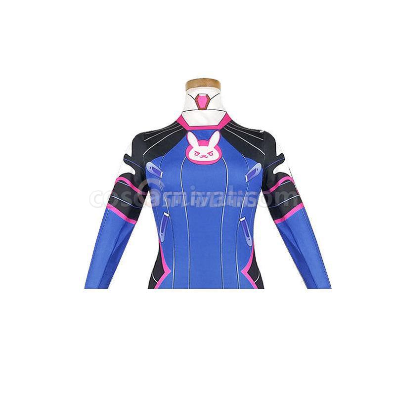 Overwatch D.Va Hana Song Suit Leotard Cosplay Costumes coscarnival011118380