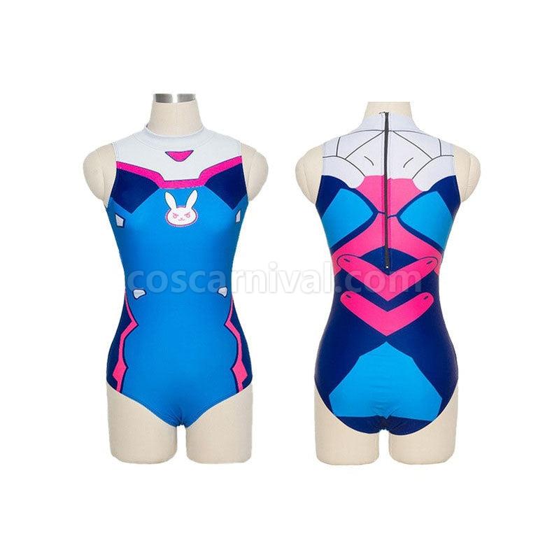 Overwatch D.Va Hana Song Swimsuit Leotard Cosplay Costumes coscarnival011116193