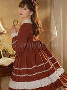Pastoral-Rabbit-Series-OP-Pleated-Ruffle-Doll-Collar-Big-Bowknot-Hem-Pleats-Classic-Lolita-Long-Sleeve-Dress-coscarnival-2446