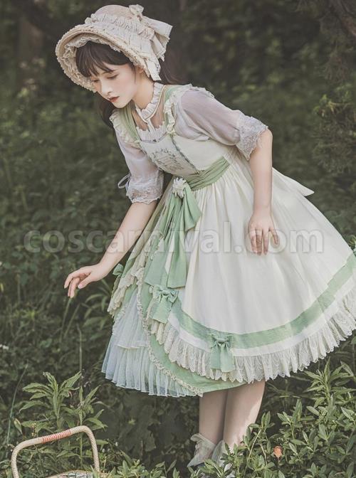 Pastoral-Style-Elegant-Embroidery-Green-Fresh-Lace-Irregular-Hem-Design-Classic-Lolita-Sleeveless-Dress-coscarnival-2441