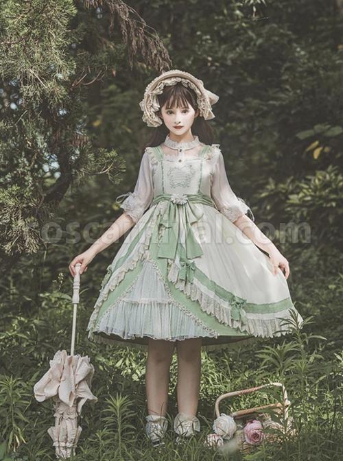 Pastoral-Style-Elegant-Embroidery-Green-Fresh-Lace-Irregular-Hem-Design-Classic-Lolita-Sleeveless-Dress-coscarnival-2447