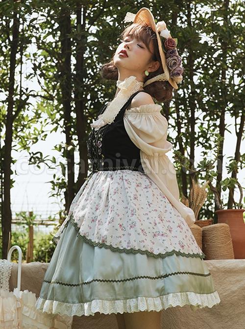 Pastoral-Style-Elegant-Girl-Autumn-Winter-Black-Embroidered-Velvet-Vest-Floral-Print-Hem-Classic-Lolita-Sleeveless-Dress-coscarnival-1604