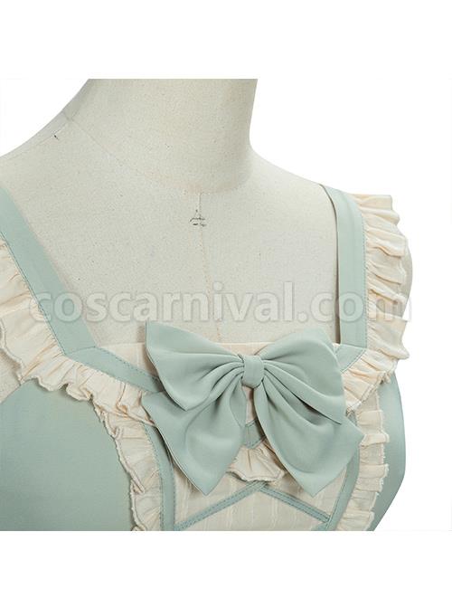 Pastoral-Style-Light-Green-Sweet-Lolita-Sling-Dress-And-Shirt-Set-coscarnival-661