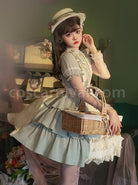 Pastoral-Style-Stand-Collar-Puff-Sleeve-Stitching-Wave-Dot-Mesh-Fake-Two-Piece-Design-Classic-Lolita-Long-Sleeved-Dress-coscarnival-2425