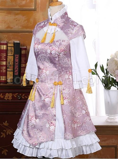 Pink-Chinese-Wind-Lovely-Lotus-Leaf-Reformed-Cheongsam-Skirt-coscarnival-1068.jpg
