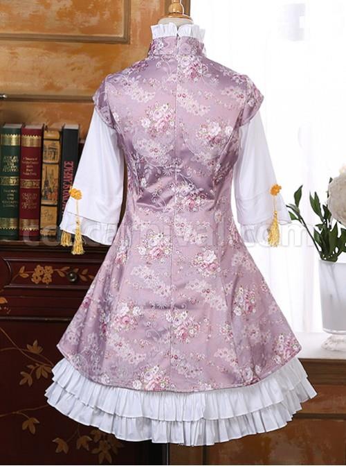 Pink-Chinese-Wind-Lovely-Lotus-Leaf-Reformed-Cheongsam-Skirt-coscarnival-1076.jpg