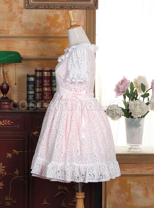 Pink-Cotton-Short-Sleeves-White-Lace-Classic-Lolita-Dress-coscarnival-720