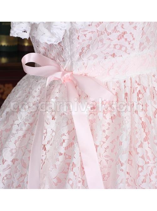 Pink-Cotton-Short-Sleeves-White-Lace-Classic-Lolita-Dress-coscarnival-744