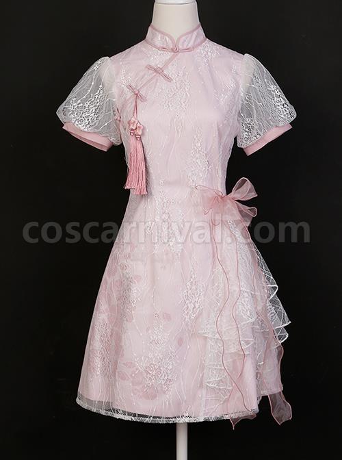 Pink-Jacquard-Embroidery-Chinese-Style-Improved-Cheongsam-Jacquard-Lace-Bow-Knot-Stand-Collar-Plate-Buckle-Tassel-Decoration-Classic-Lolita-Dress-coscarnival-732