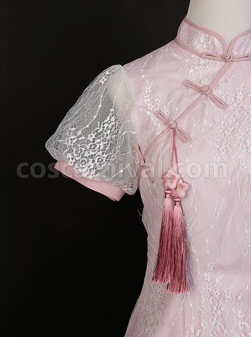 Pink-Jacquard-Embroidery-Chinese-Style-Improved-Cheongsam-Jacquard-Lace-Bow-Knot-Stand-Collar-Plate-Buckle-Tassel-Decoration-Classic-Lolita-Dress-coscarnival-741