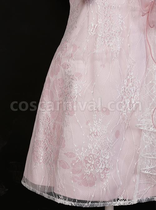 Pink-Jacquard-Embroidery-Chinese-Style-Improved-Cheongsam-Jacquard-Lace-Bow-Knot-Stand-Collar-Plate-Buckle-Tassel-Decoration-Classic-Lolita-Dress-coscarnival-748
