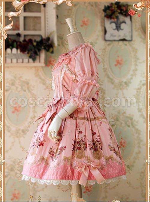 Pink-Lace-And-Bow-Decoration-Cotton-Dress-coscarnival-3433.jpg
