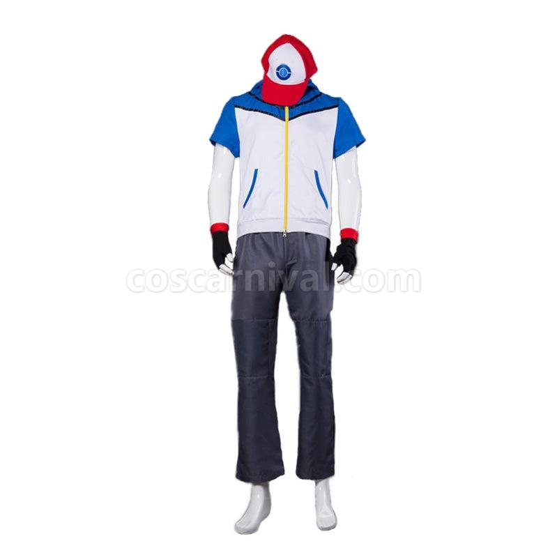 Pok¨¦mon Ash Ketchum Jacket Outfit Cosplay Costume with Free Hat coscarnival011115913