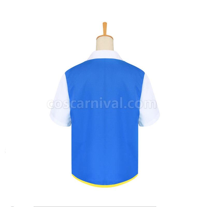 Pok¨¦mon Ash Ketchum Short Sleeve Jacket Outfit Cosplay Costume coscarnival011115937