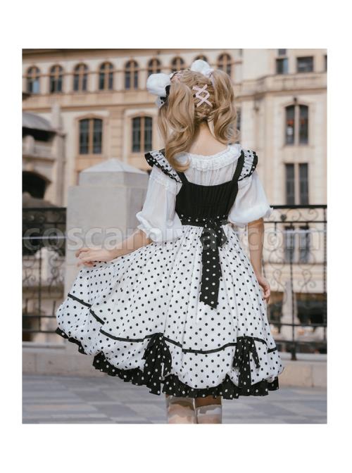 Polka-Point-Series-JSK-Bowknot-Dot-Printing-Sweet-Lolita-Black-White-Sling-Dress-coscarnival-1946.jpg