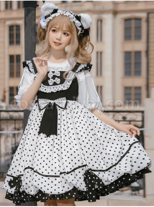 Polka-Point-Series-JSK-Bowknot-Dot-Printing-Sweet-Lolita-Black-White-Sling-Dress-coscarnival-1952.jpg