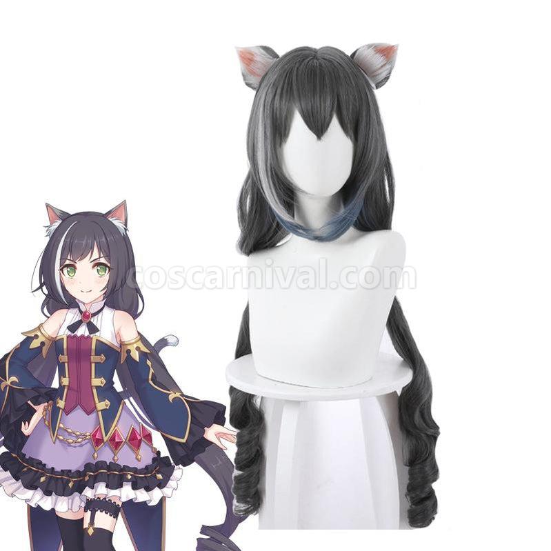 Princess Connect! ReDive Kiruya Momochiru Long Black Cosplay Wigs coscarnival011118028