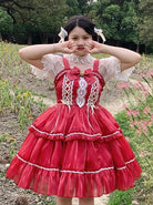 Princess-Polka-Dot-Lace-Short-Sleeve-Sweet-Lolita-Bow-Fungus-Edge-Round-Neck-Profile-High-Waist-Short-Dress-coscarnival-1361.jpg