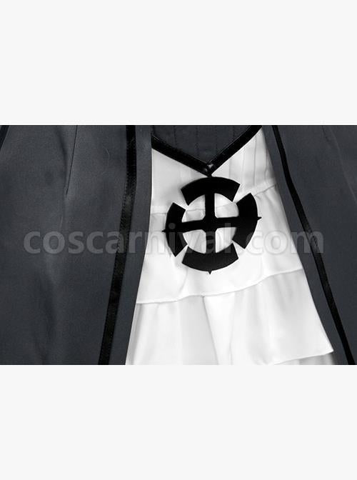 Princess Principal Cosplay Costume Gothic Lolita Black And White Long Sleeve Dress Set coscarnival