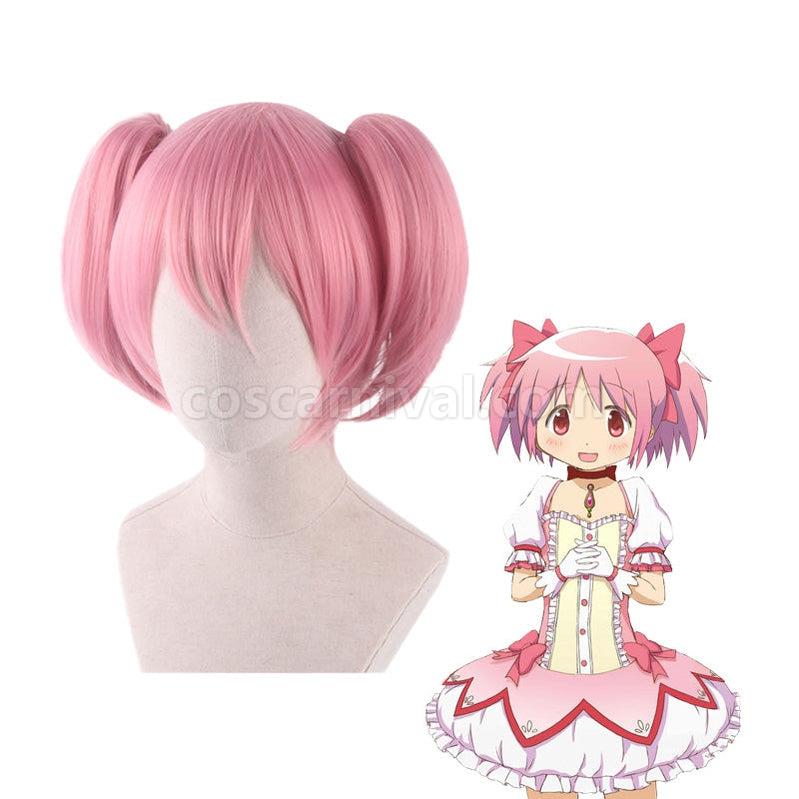 Puella Magi Madoka Magica Madoka Kaname Short Pink Cosplay Wigs coscarnival011116499