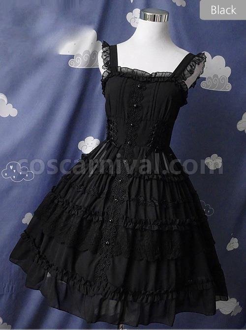 Pure-Black-And-Pure-White-JSK-Classic-Lolita-Sling-Dress-coscarnival-569