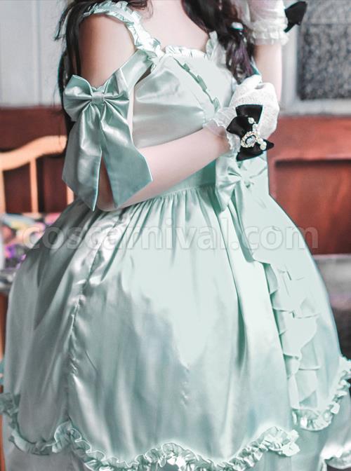Pure-Color-Bowknot-Cute-And-Sexy-Classic-Lolita-Sling-Dress-coscarnival-1149
