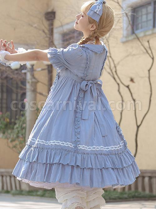 Pure-Color-Elegant-Ruffles-High-Waist-Short-Sleeve-Lolita-Dress-coscarnival-323