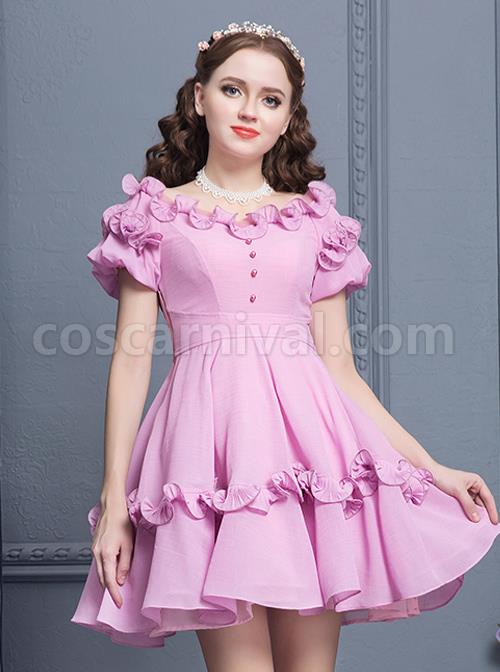 Purple-Agaric-Lace-Elegant-Collar-Classic-Lolita-Short-Sleeves-Dress-coscarnival-4972