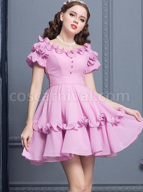 Purple-Agaric-Lace-Elegant-Collar-Classic-Lolita-Short-Sleeves-Dress-coscarnival-4981