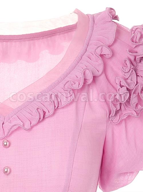 Purple-Agaric-Lace-Elegant-Collar-Classic-Lolita-Short-Sleeves-Dress-coscarnival-4993