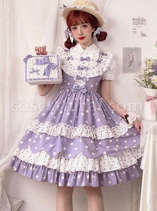 Purple-Polka-Dot-Bow-Lace-Ruffle-Cake-Dress-Classic-Lolita-Sleeveless-Dress-coscarnival-2355