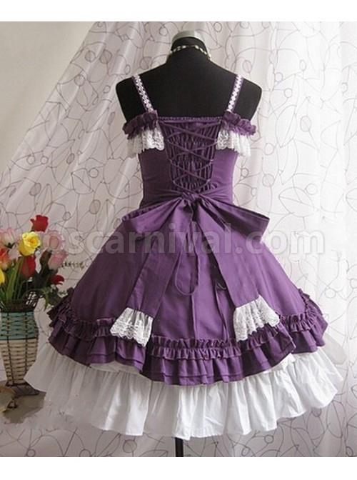 Purple-Strap-Bow-Lovely-Lolita-Dress-coscarnival-1009