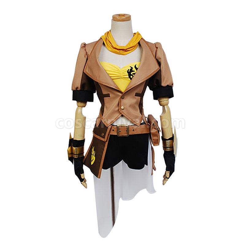 RWBY Yellow Trailer Yang Xiao Long Uniform Cosplay Costumes coscarnival011114416