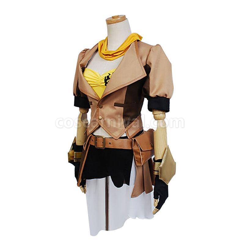 RWBY Yellow Trailer Yang Xiao Long Uniform Cosplay Costumes coscarnival011114432