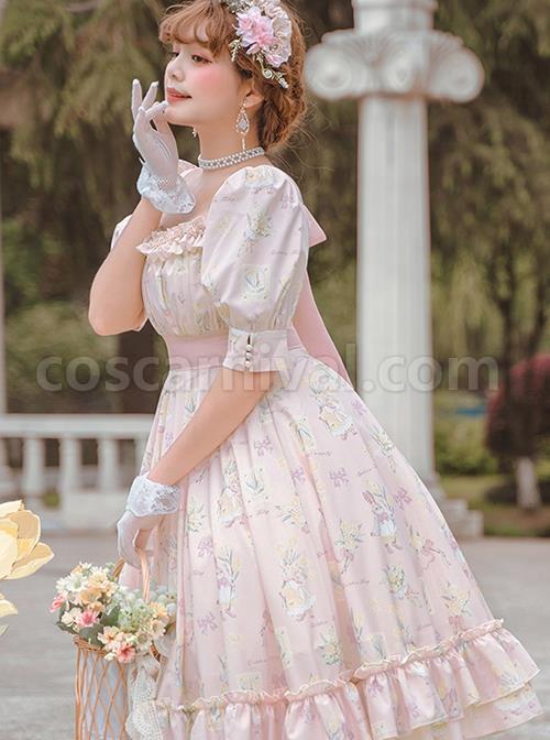 Rabbit-And-Love-Poem-Series-French-Classical-Rabbit-Flower-Print-Lantern-Sleeve-Classic-Lolita-Short-Sleeved-Dress-coscarnival-1923.jpg