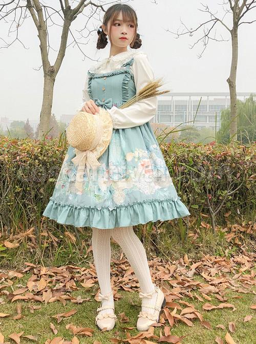 Rabbit-Basket-Series-JSK-Ruffle-Classic-Lolita-Sling-Dress-coscarnival-4000