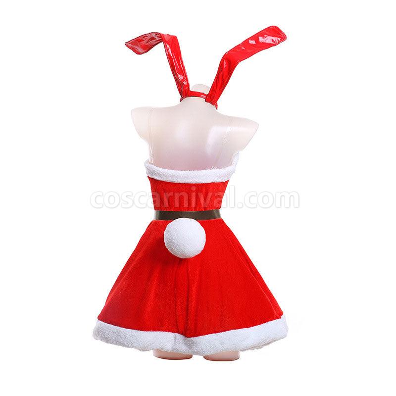 Rascal Does Not Dream of Bunny Girl Senpai Mai Sakurajima Bunny Girl Christmas Cosplay Costumes coscarnival01119771