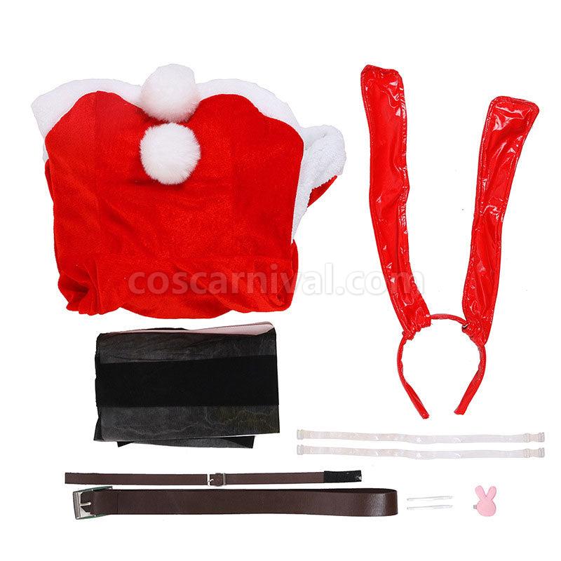 Rascal Does Not Dream of Bunny Girl Senpai Mai Sakurajima Bunny Girl Christmas Cosplay Costumes coscarnival01119779