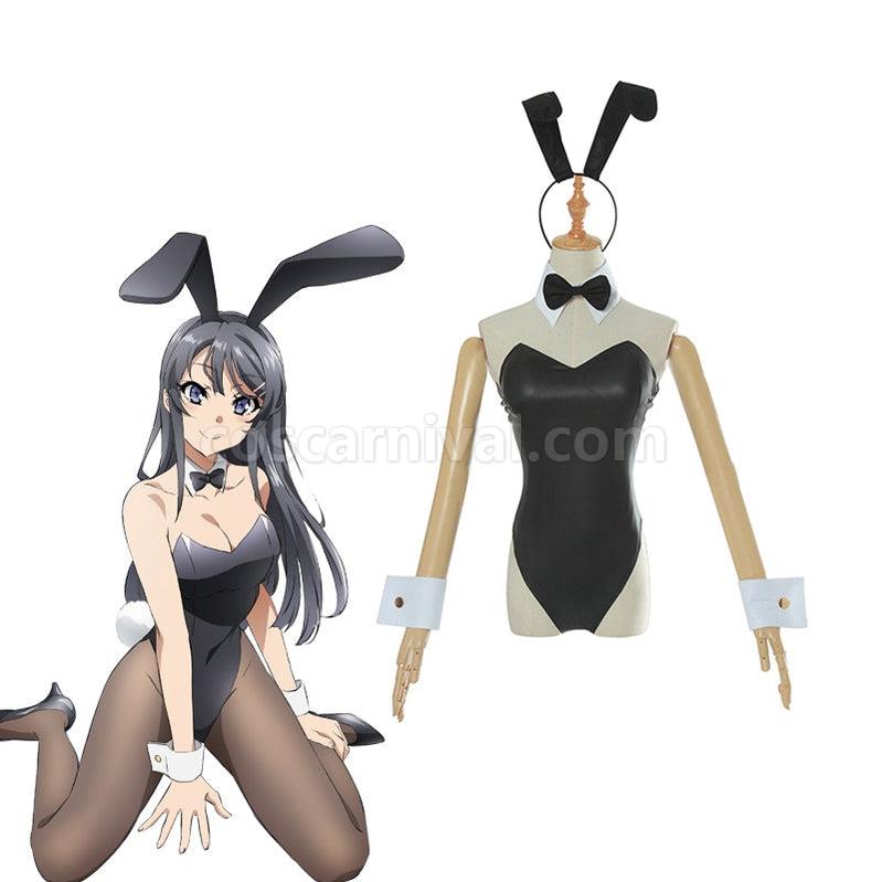 Rascal Does Not Dream of Bunny Girl Senpai Mai Sakurajima Bunny Girl Jumpsuits Cosplay Costumes coscarnival011116705
