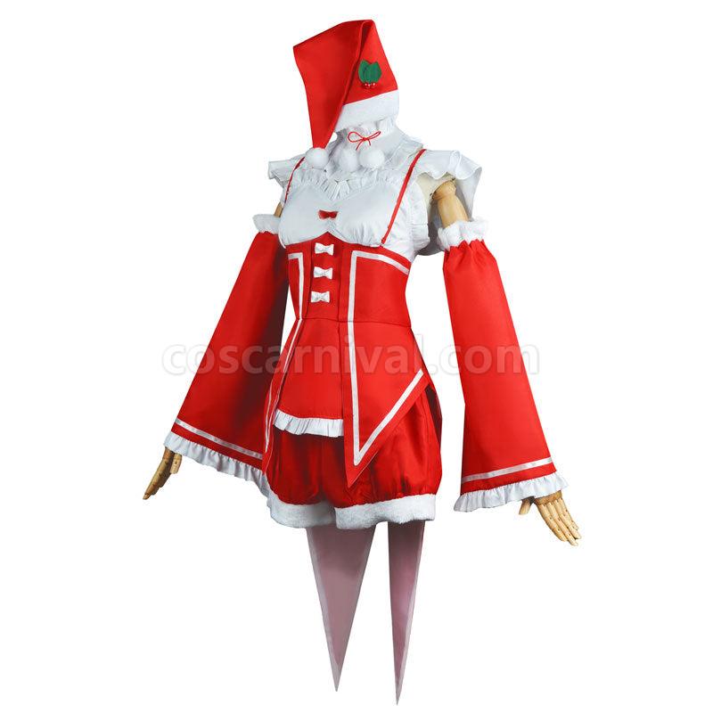 Re Zero Starting Life in Another World Rem and Ram Christmas Cosplay Costumes coscarnival01111995