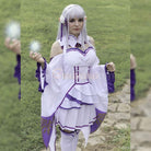 ReZero Starting Life in Another World Emilia Cosplay Costume coscarnival011118988