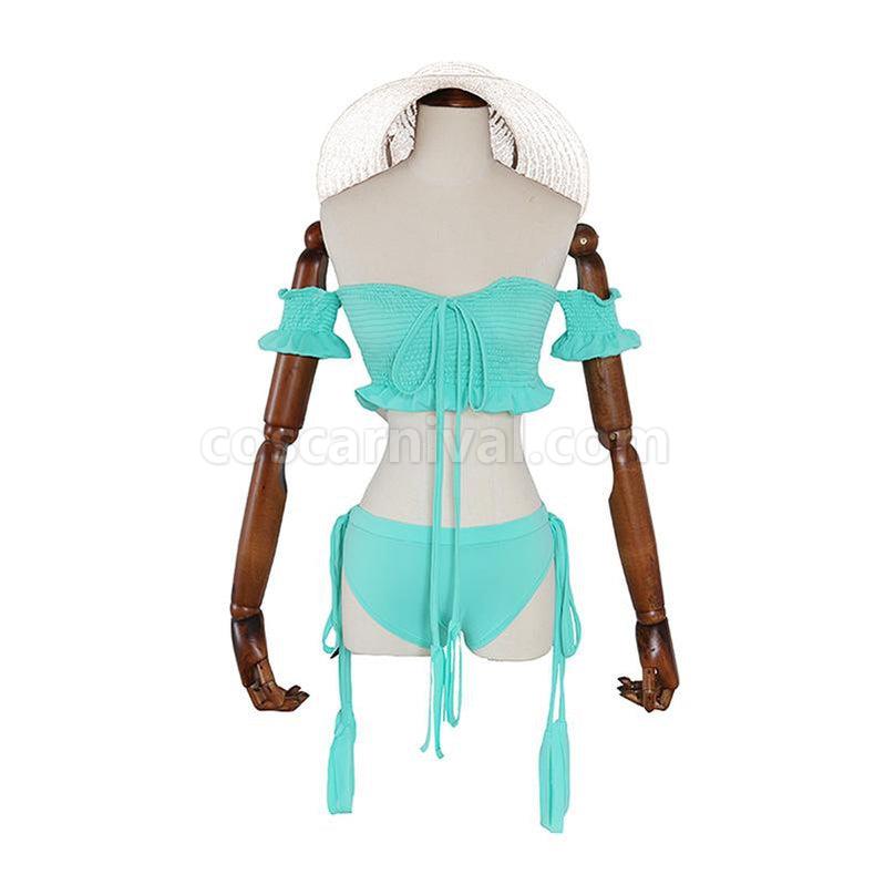ReZero Starting Life in Another World Rem Beach Swimsuit Cosplay Costume coscarnival011118059