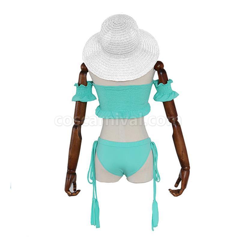 ReZero Starting Life in Another World Rem Beach Swimsuit Cosplay Costume coscarnival011118065