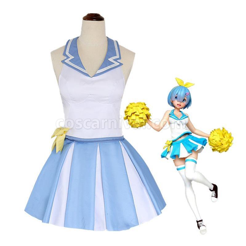 ReZero Starting Life in Another World Rem Cheerleader Suit Cosplay Costume coscarnival011118002