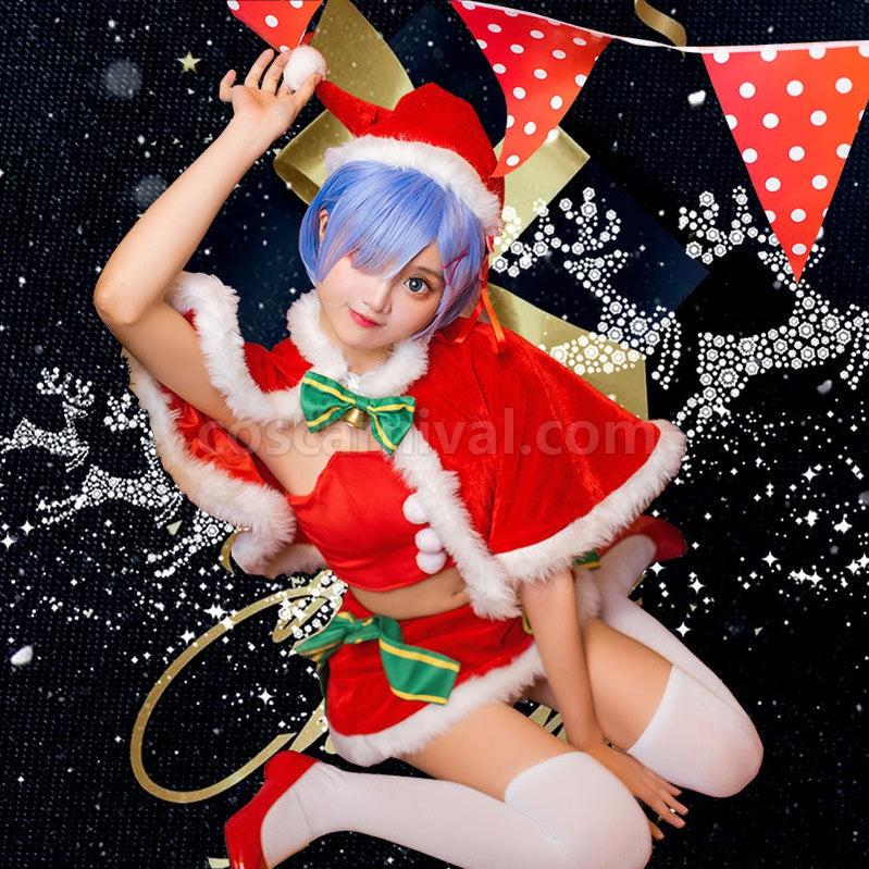 ReZero Starting Life in Another World Rem Christmas Outfits Cosplay Costume coscarnival011114323